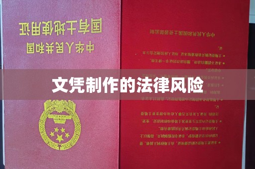 上高文凭制作的法律风险